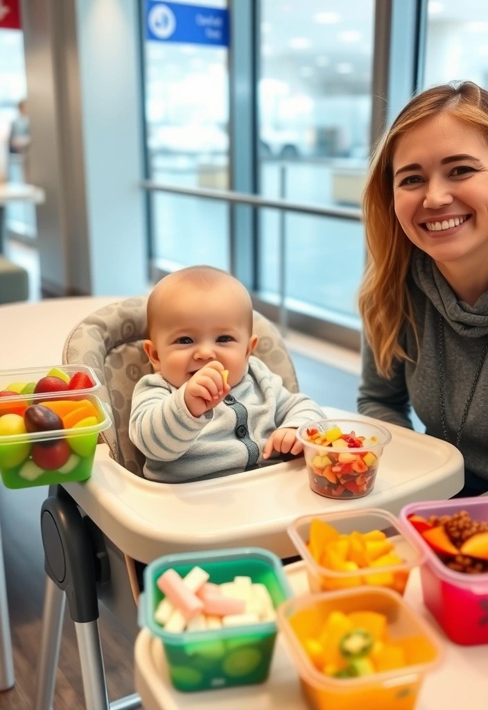 12 Baby-Friendly Travel Activities That Will Keep Your Little One Entertained (You’ll Love #7!) - 11. Snack Time Fun