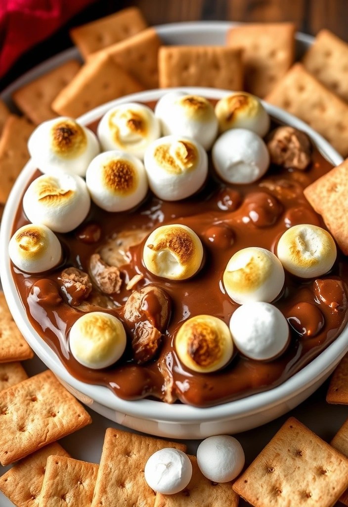 15 Effortless Super Bowl Recipes That'll Wow Your Guests Without Breaking a Sweat! - 15. Easy S'mores Dip