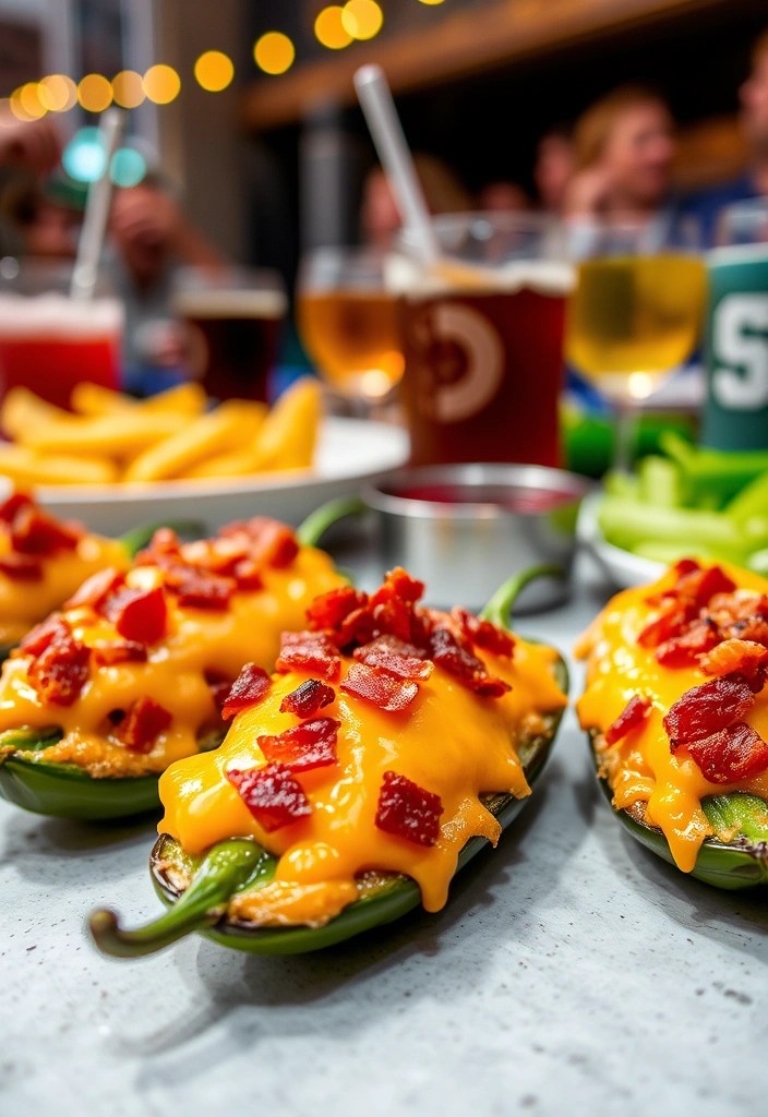 15 Effortless Super Bowl Recipes That'll Wow Your Guests Without Breaking a Sweat! - 6. Stuffed Jalapeño Poppers