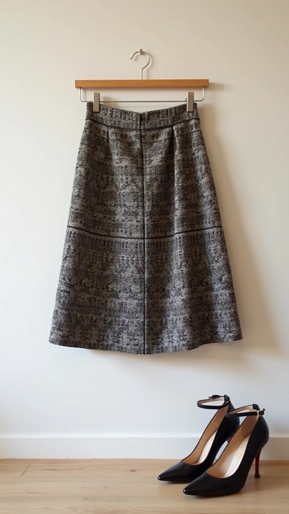 20 Budget-Friendly Chanel- Inspired Finds on Amazon That Look Expensive (But Aren't!) - 4. Elegant Tweed Skirt