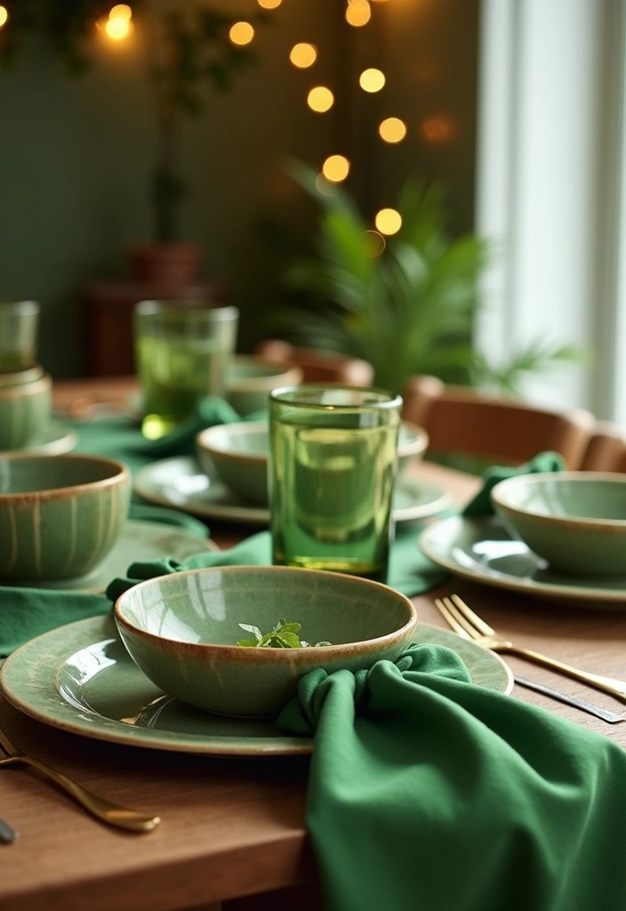 25 Budget-Friendly St. Patrick's Day Table Decor Hacks That Look Like a Million Bucks! - 9. Eco-Friendly Dinnerware