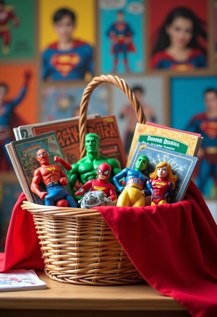 12 Fun and Creative Easter Basket Ideas for Kids (They'll Love #6!) - 10. Superhero Basket