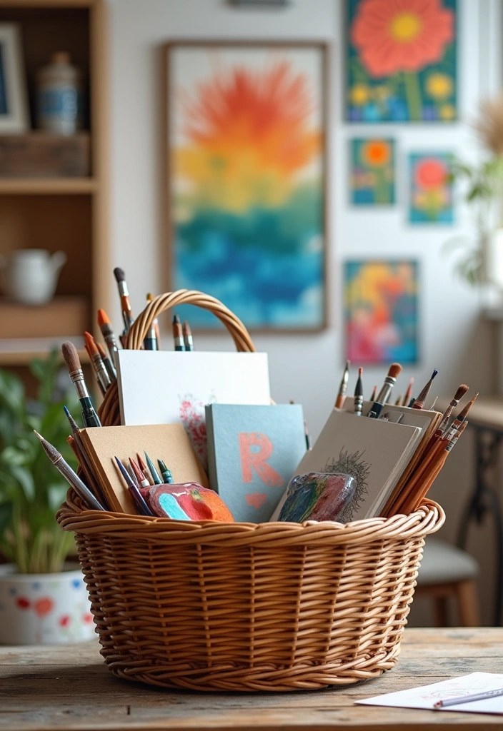 12 Fun and Creative Easter Basket Ideas for Kids (They'll Love #6!) - 11. Artistry Basket