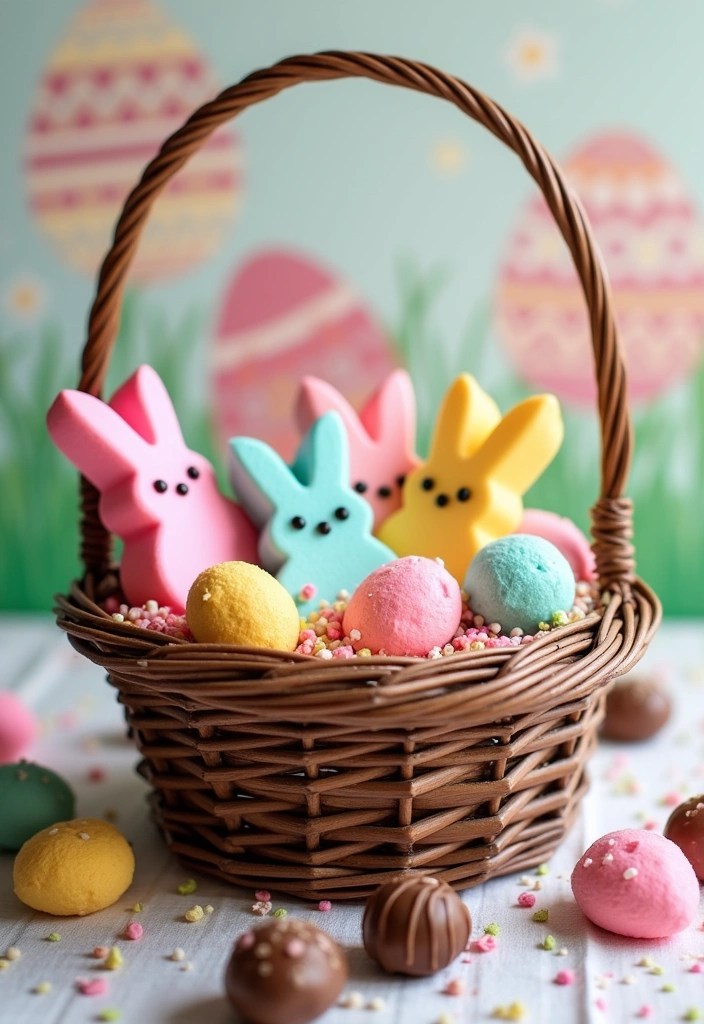 12 Fun and Creative Easter Basket Ideas for Kids (They'll Love #6!) - 3. Sweet Treats Basket