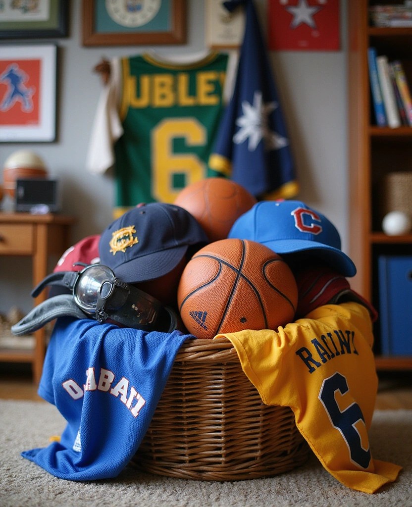 12 Fun and Creative Easter Basket Ideas for Kids (They'll Love #6!) - 8. Sports Fan Basket